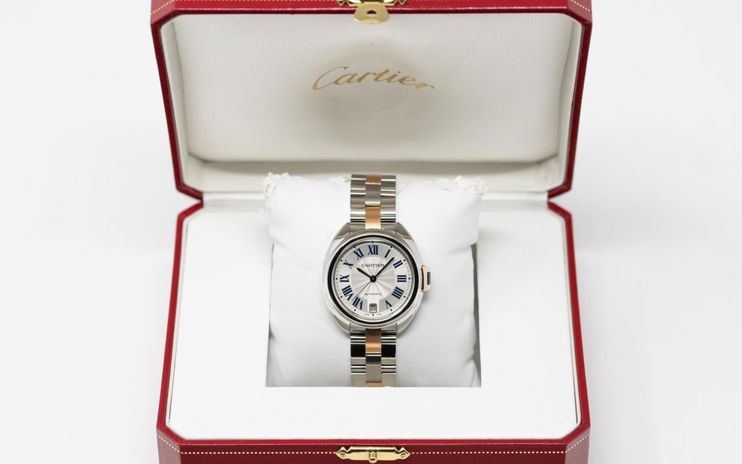 Cartier ‘Cle de Cartier’ 35mm Bi-Metal (Pink Gold & Steel)