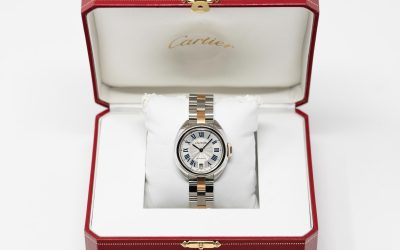 Cartier ‘Cle de Cartier’ 35mm Bi-Metal (Pink Gold & Steel)